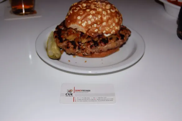 Slater's 50/50's Thanksgiving Burger