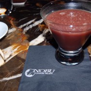 Spicy Acai Martini (made with Veev Spirit) at NOBU