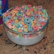 Fruit Loops with Fruity shaped Marshmallows