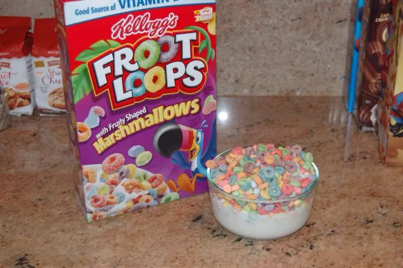 Kellog's Fruit Loops with Fruity shpaed Marshmallows