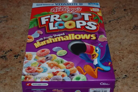 Kellog's Fruit Loops with Fruity shpaed Marshmallows