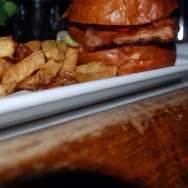 Crispy Fried Pork Chop Sandwich at The Basement Tavern