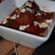 San Marzano Meatball Marinara + Sonoma Goat Cheese at Tom's Urban L.A.
