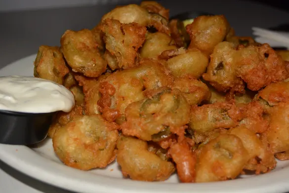 Pick Two - Fried Pickles and Fried Jalepenos at Slater's 50/50