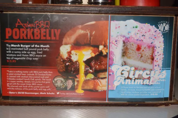 March 2014 Burger of The Month at Slater's 50/50