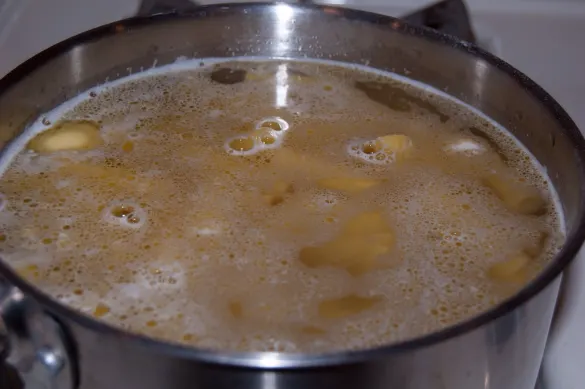 Boiling Rigatoni Pasta