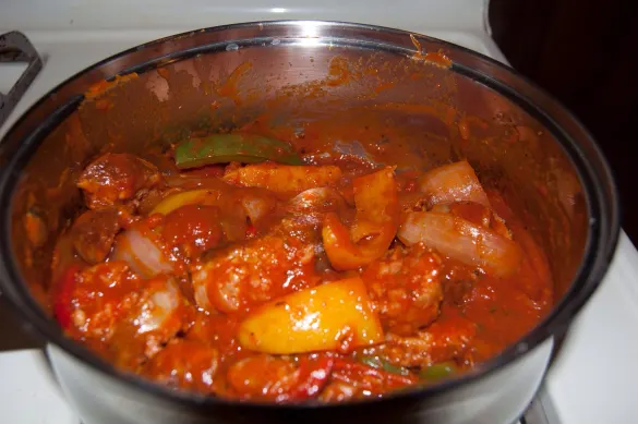 Vegatable Mixture added to Ragú® Old World Style® Traditional Sauce