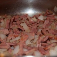 Chopped Turkey Pastrami w/ White Onions