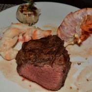 10oz Filet of Bison w/ Lobter Tail at Oliver's Prime