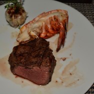 10oz Filet of Bison w/ Lobster Tail at Oliver's Prime