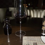 Red wine at Oliver's Prime