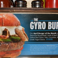 April 2014 Burger of The Month: The Gyro Burger at Slater's 50/50