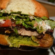 The Caprese Burger at Umami Burger