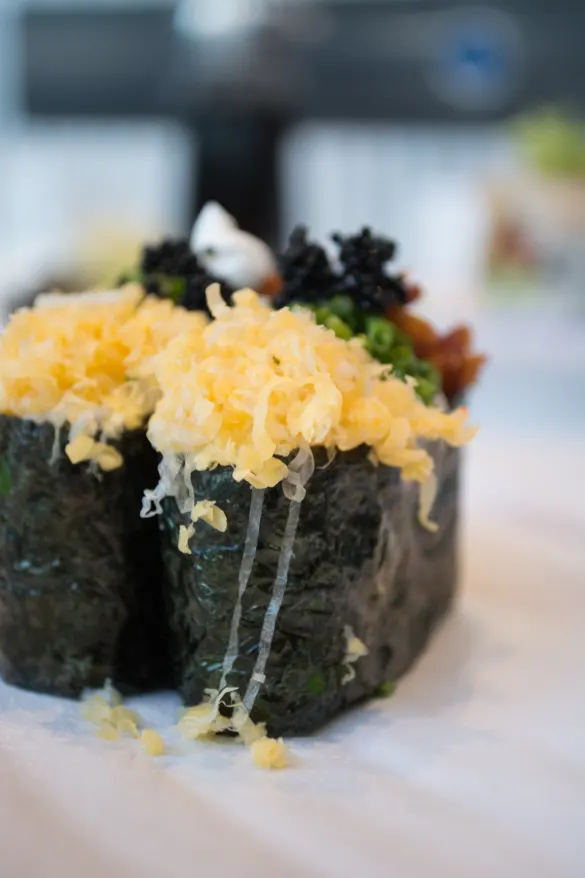 Load Baked Potato Sushi at Blue C Sushi