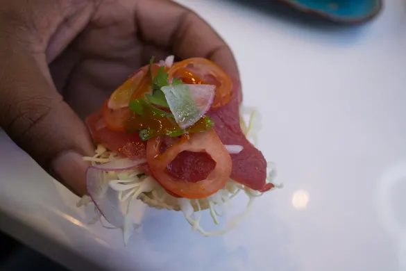 Tuna Tostada