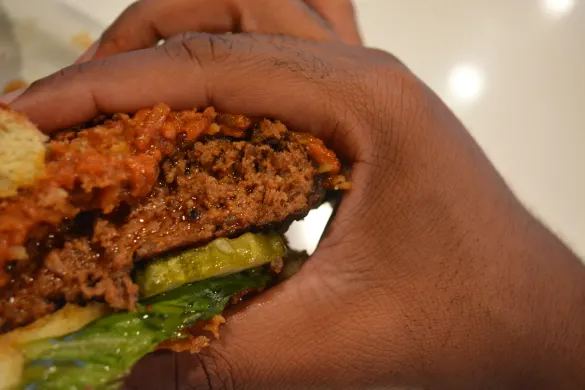 Spice & Swine Burger at Slater's 50/50