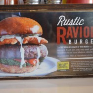 The Rustic Ravioli Burger at Slater's 50/50