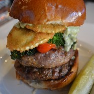 The Rustic Ravioli Burger at Slater's 50/50