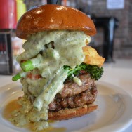 The Rustic Ravioli Burger at Slater's 50/50