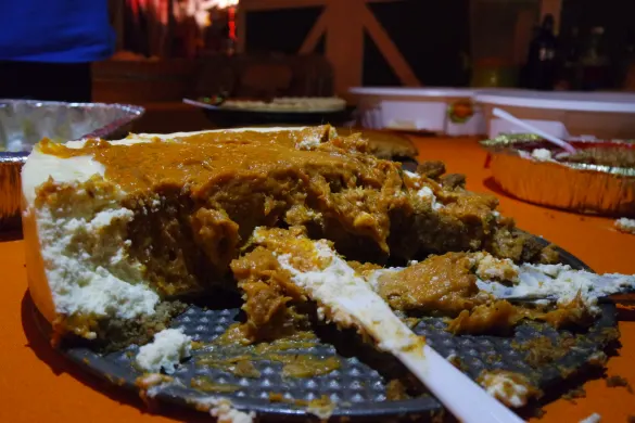 Double Layer Sweet Potato Cheesecake Double Layer Sweet Potato Cheesecake
