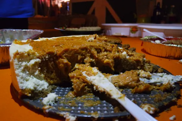 Double Layer Sweet Potato Cheesecake Double Layer Sweet Potato Cheesecake