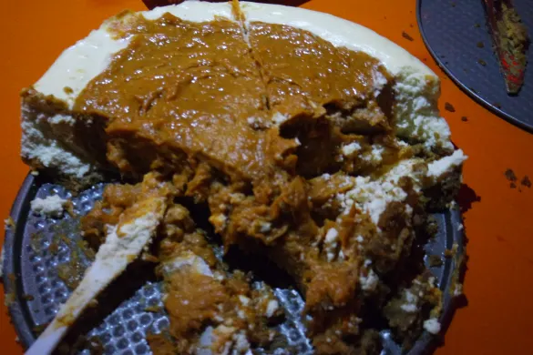 Double Layer Sweet Potato Cheesecake Double Layer Sweet Potato Cheesecake