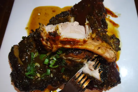 tough pull at Lenny's Smokehouse BBQ