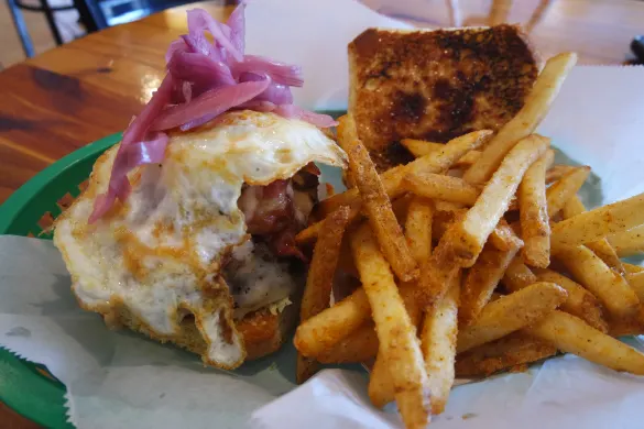 The Brulee Burger at Paradise Valley Burger Co. The Brulee Burger at Paradise Valley Burger Co.