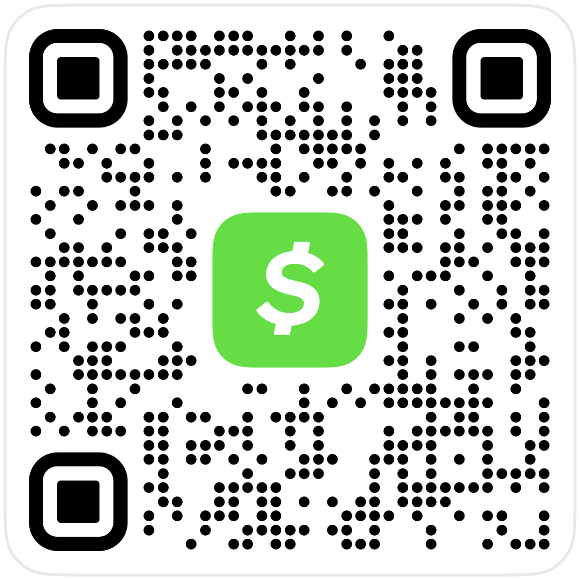 Official Cash App QR code for Cue the Critic Business, $cue49